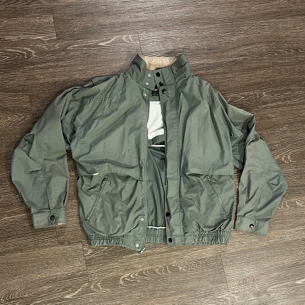 Men's Olive Windbreaker Jacket